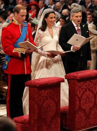 Michael Middleton with Prince William and Princess Catherine Elizabeth